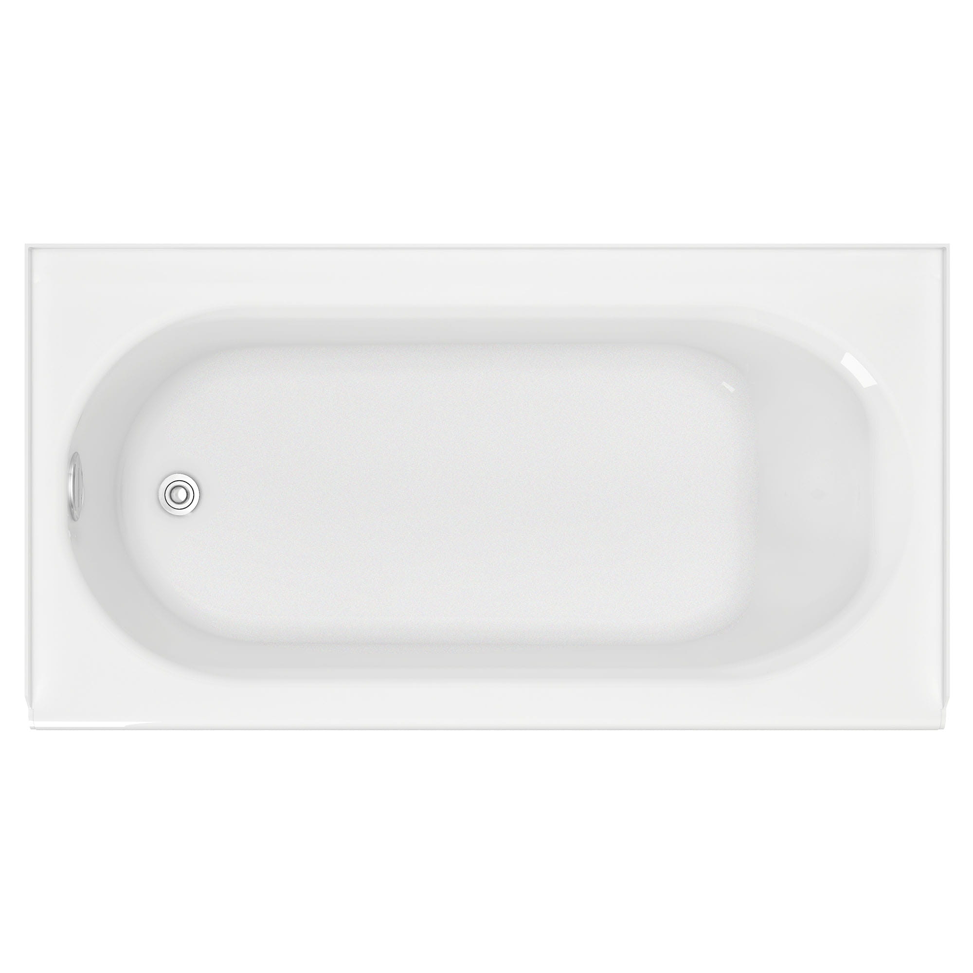 Princeton® Americast® 60 x 34-Inch Integral Apron Bathtub Above Floor Rough Left-Hand Outlet Luxury Ledge with Integral Drain